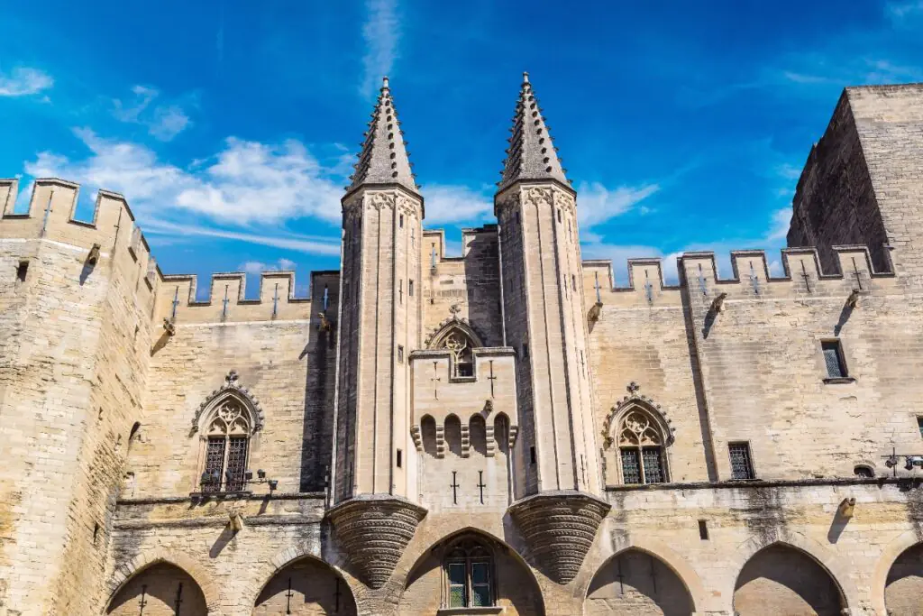 The Palais des Papes in Avignon, the 14th-century seat of the popes.
